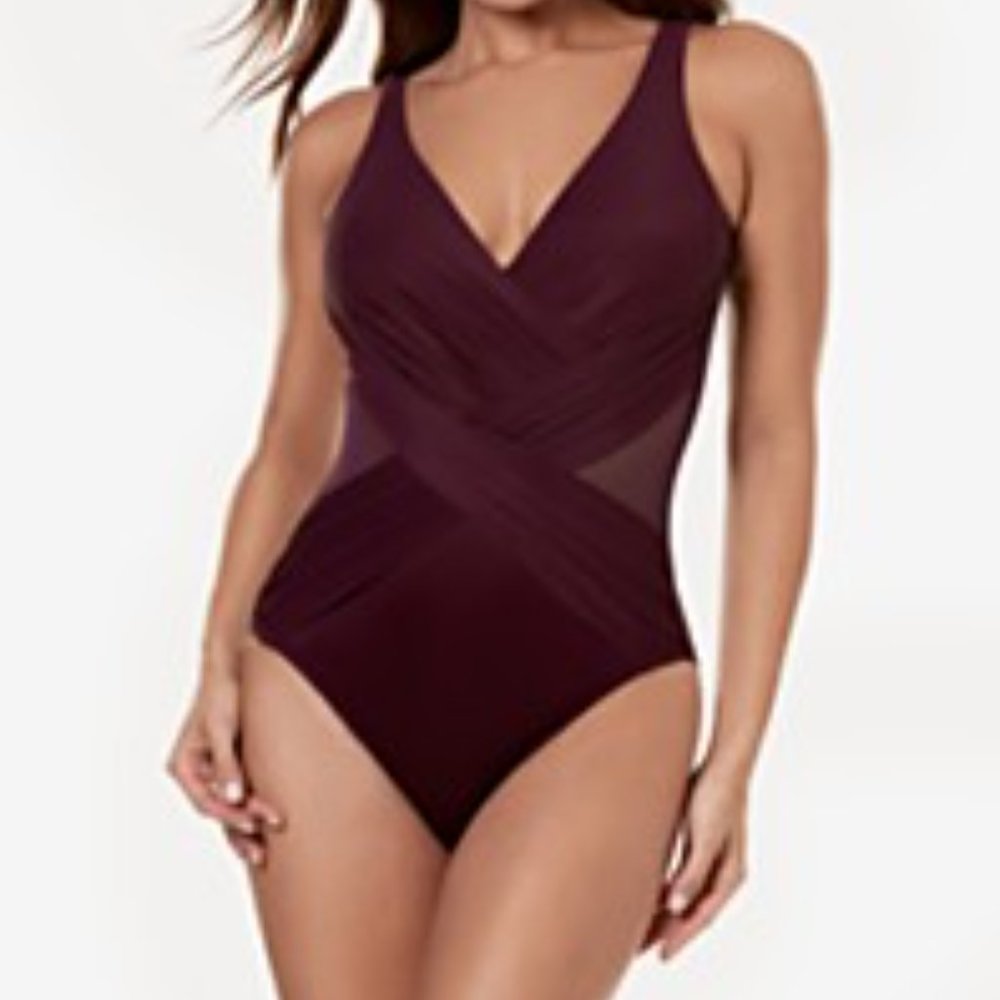 NEW! Miraclesuit Illusionist Crossover Swimsuit